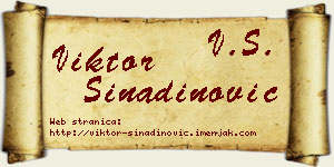 Viktor Sinadinović vizit kartica